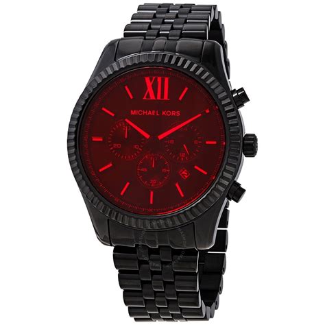 red michael kors watches|red Michael Kors watch men's.